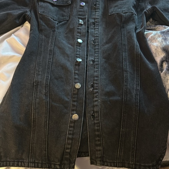 Black Wash Denim Dress from PrettyLittleThing - Picture 4 of 4